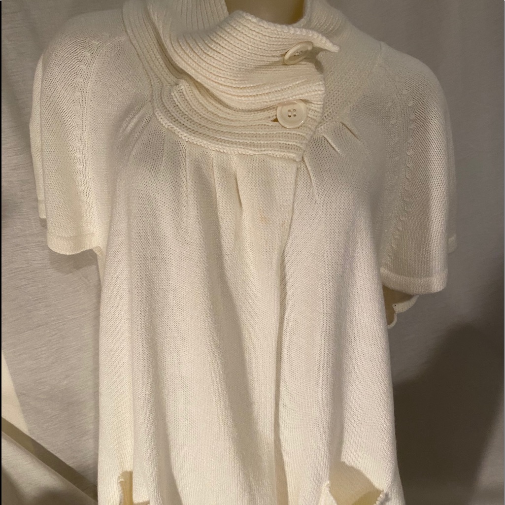 Extra Tone Cream Open Front 3x Ladies Sweater
